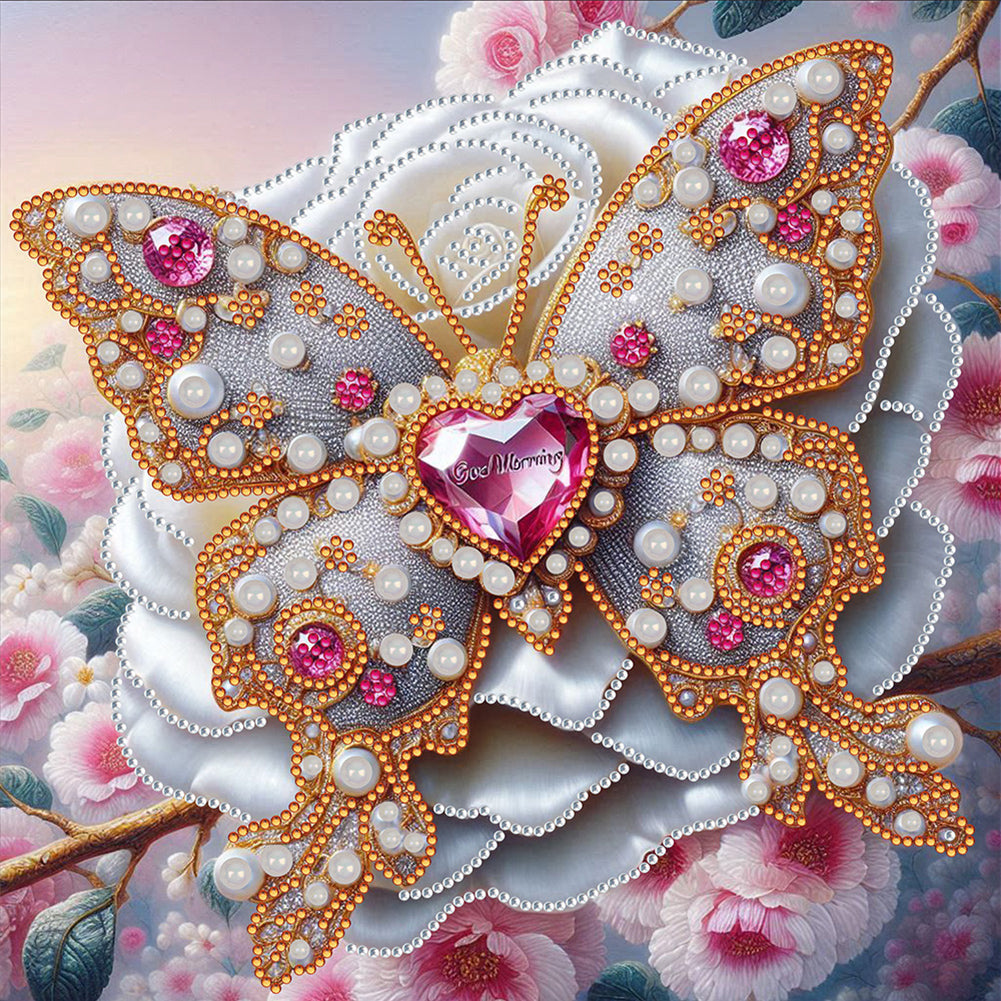 Butterfly - Special Shaped Drill Diamond Painting 30*30CM