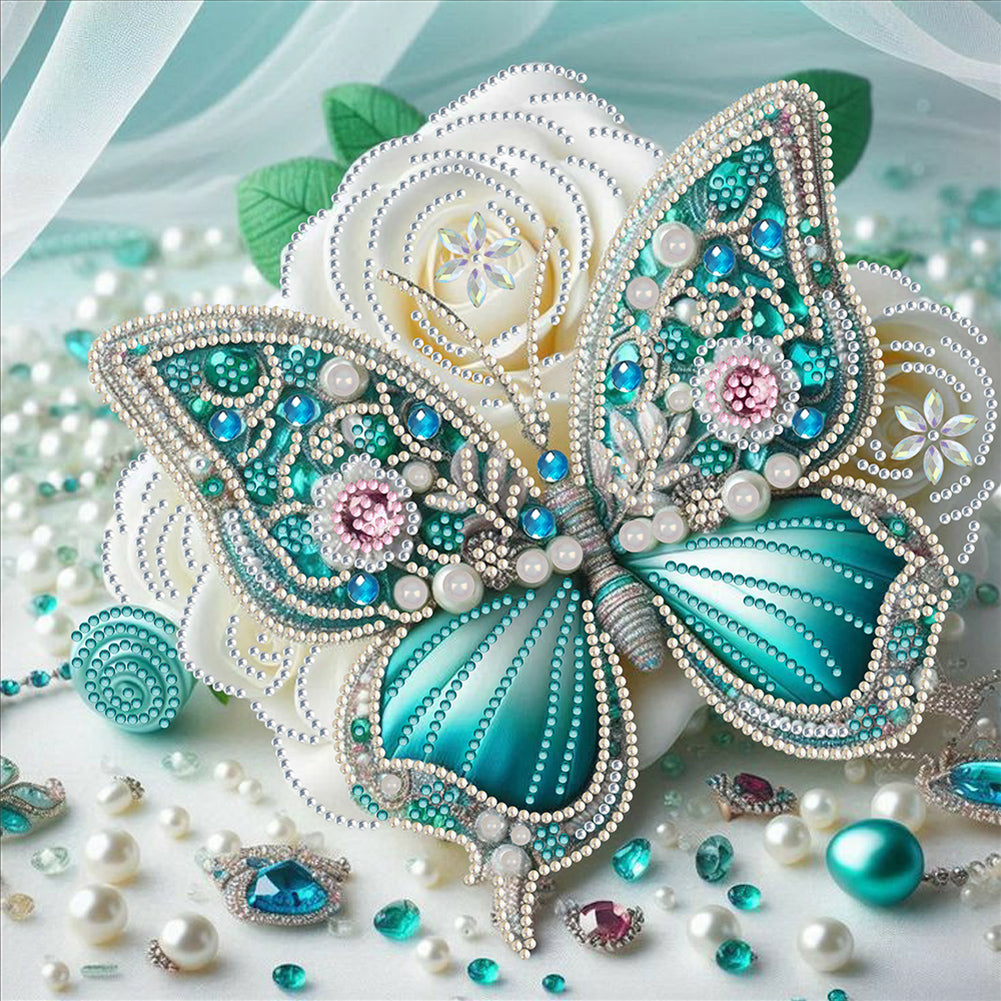 Butterfly - Special Shaped Drill Diamond Painting 30*30CM