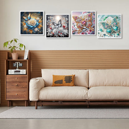 Butterfly - Special Shaped Drill Diamond Painting 30*30CM