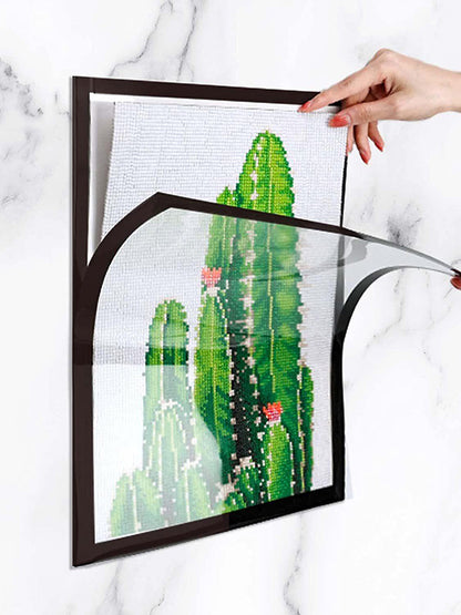 3 Pack Magnetic Diamond Painting Frames for 30x30cm/30x40cm Diamond Art Canvas