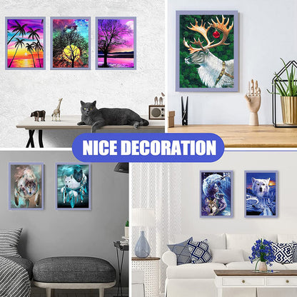 3 Pack Magnetic Diamond Painting Frames for 30x30cm/30x40cm Diamond Art Canvas