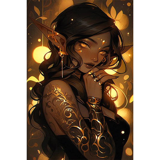 Elf Girl - Full Round Drill Diamond Painting 40*60CM