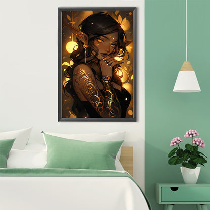 Elf Girl - Full Round Drill Diamond Painting 40*60CM