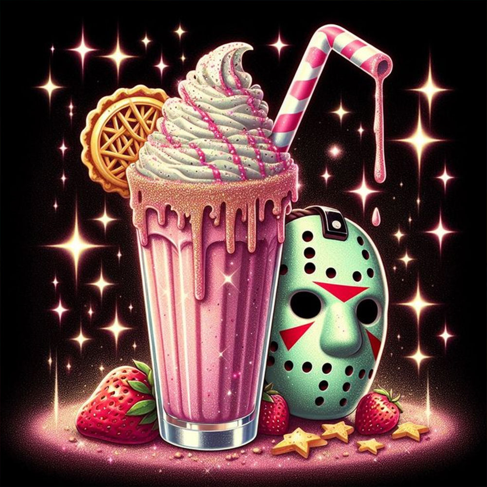 Ice Cream Mask Jason Magic - Full Round Drill Diamond Painting 40*40CM