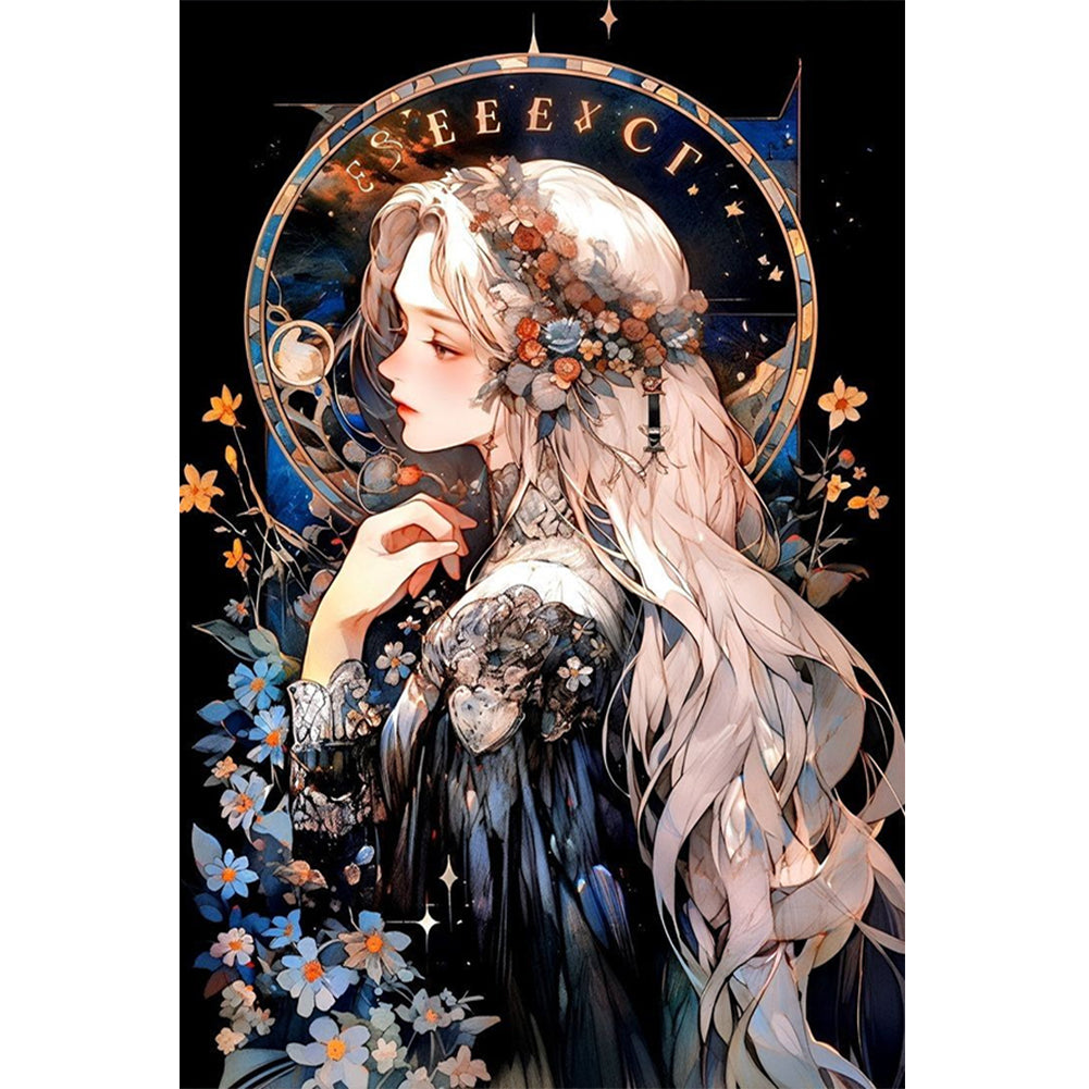 Comic Girl - Full Round Drill Diamond Painting 40*60CM