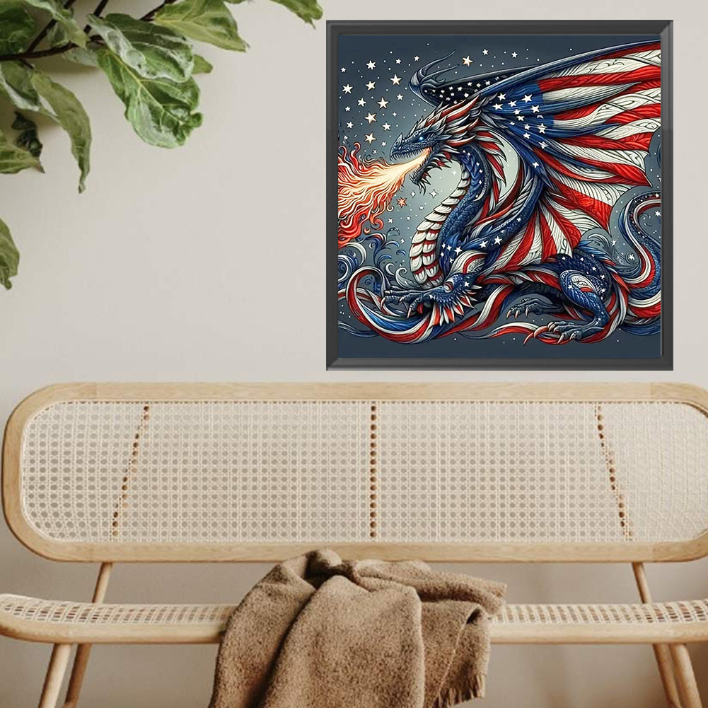 Flame Of Freedom - Full Square Drill Diamond Painting 40*40CM