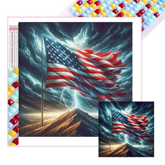 Patriotic Voice - Full Square Drill Diamond Painting 40*40CM