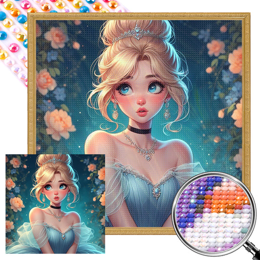 Cinderella - Full AB Round Drill Diamond Painting 40*40CM