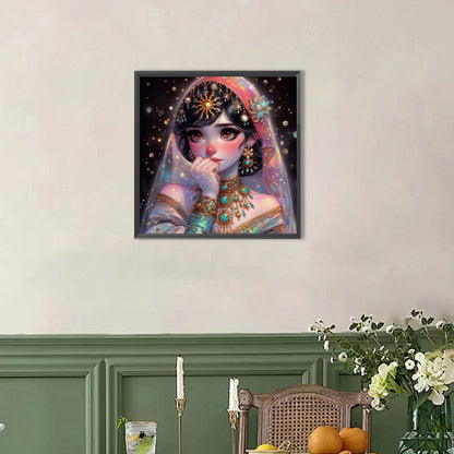 Exotic Girl - Full AB Round Drill Diamond Painting 40*40CM