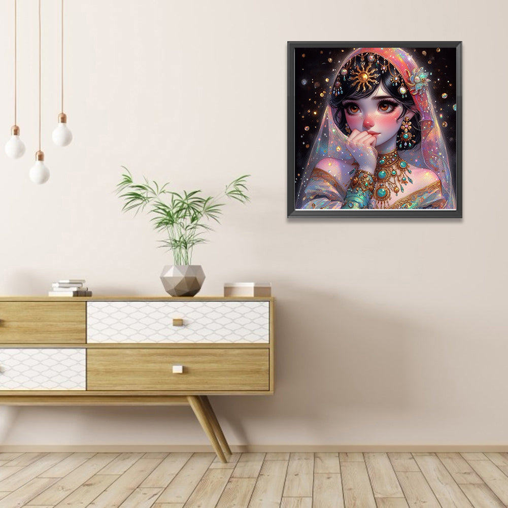 Exotic Girl - Full AB Round Drill Diamond Painting 40*40CM