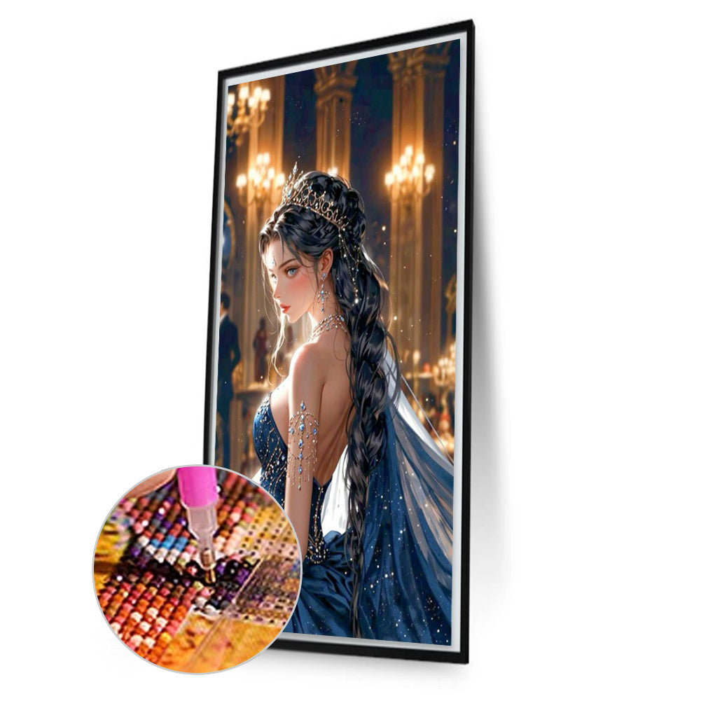 Elegant Girl - Full AB Round Drill Diamond Painting 40*70CM