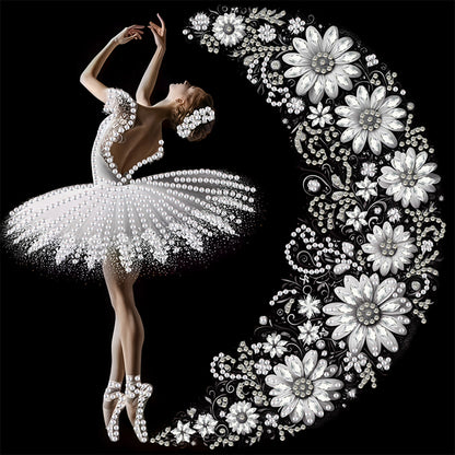 Dancing Girl With Beautiful Skirt - Special Shaped Drill Diamond Painting 30*30CM