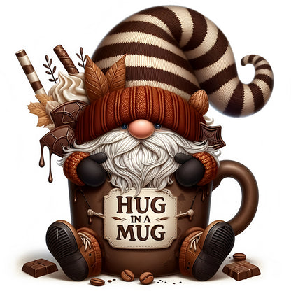 Coffee Bean Gnome - Full Round Drill Diamond Painting 30*30CM