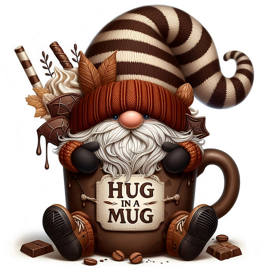 Coffee Bean Gnome - Full Round Drill Diamond Painting 30*30CM