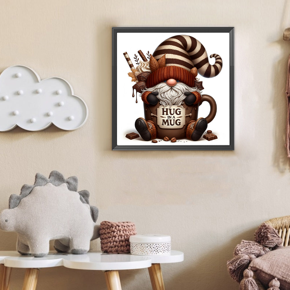 Coffee Bean Gnome - Full Round Drill Diamond Painting 30*30CM