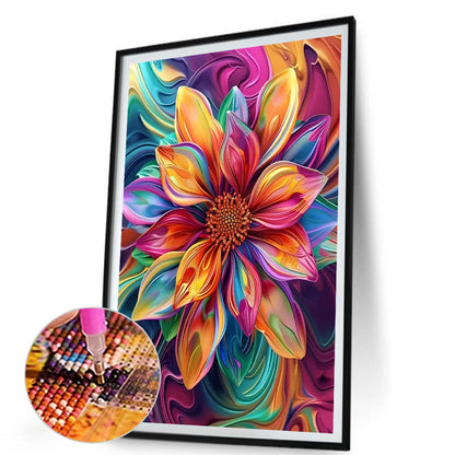 Oil Painting Flowers - Full AB Round Drill Diamond Painting 45*60CM