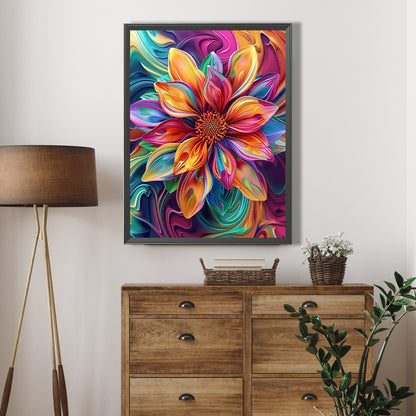Oil Painting Flowers - Full AB Round Drill Diamond Painting 45*60CM