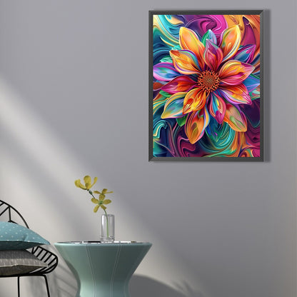 Oil Painting Flowers - Full AB Round Drill Diamond Painting 45*60CM