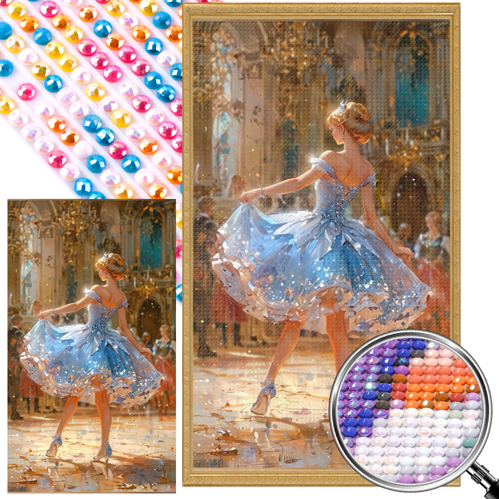 Blonde At The Party - Full AB Round Drill Diamond Painting 40*70CM