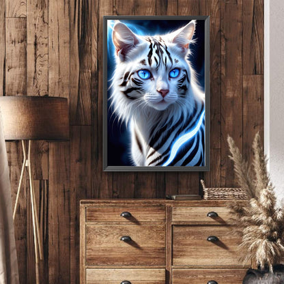 Tabby And White Cat - Full Round Drill Diamond Painting 40*60CM