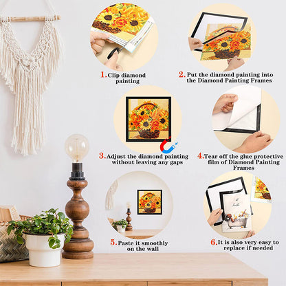 9Pcs Magnetic Picture Frame Magnetic Photo Frame Multifunctional for Party Decor