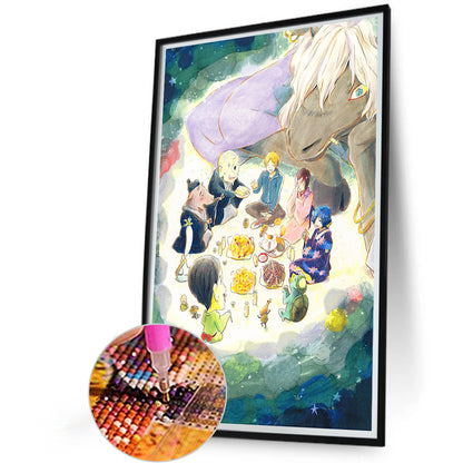 Natsume'S Book Of Friends And Dog Meeting - Full Round Drill Diamond Painting 40*60CM