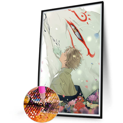 Takashi Natsume And Cat Teacher - Full Round Drill Diamond Painting 40*60CM