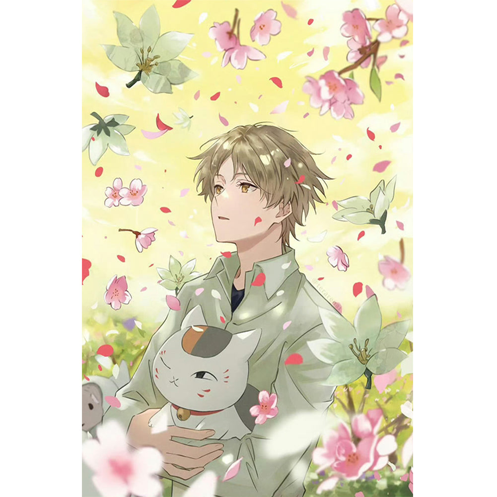Natsume And The Sea Of ??Petals - Full Round Drill Diamond Painting 40*60CM
