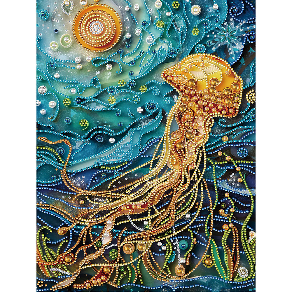 Sea Creatures Paper Quilling - Special Shaped Drill Diamond Painting 30*40CM