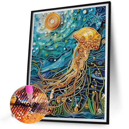 Sea Creatures Paper Quilling - Special Shaped Drill Diamond Painting 30*40CM