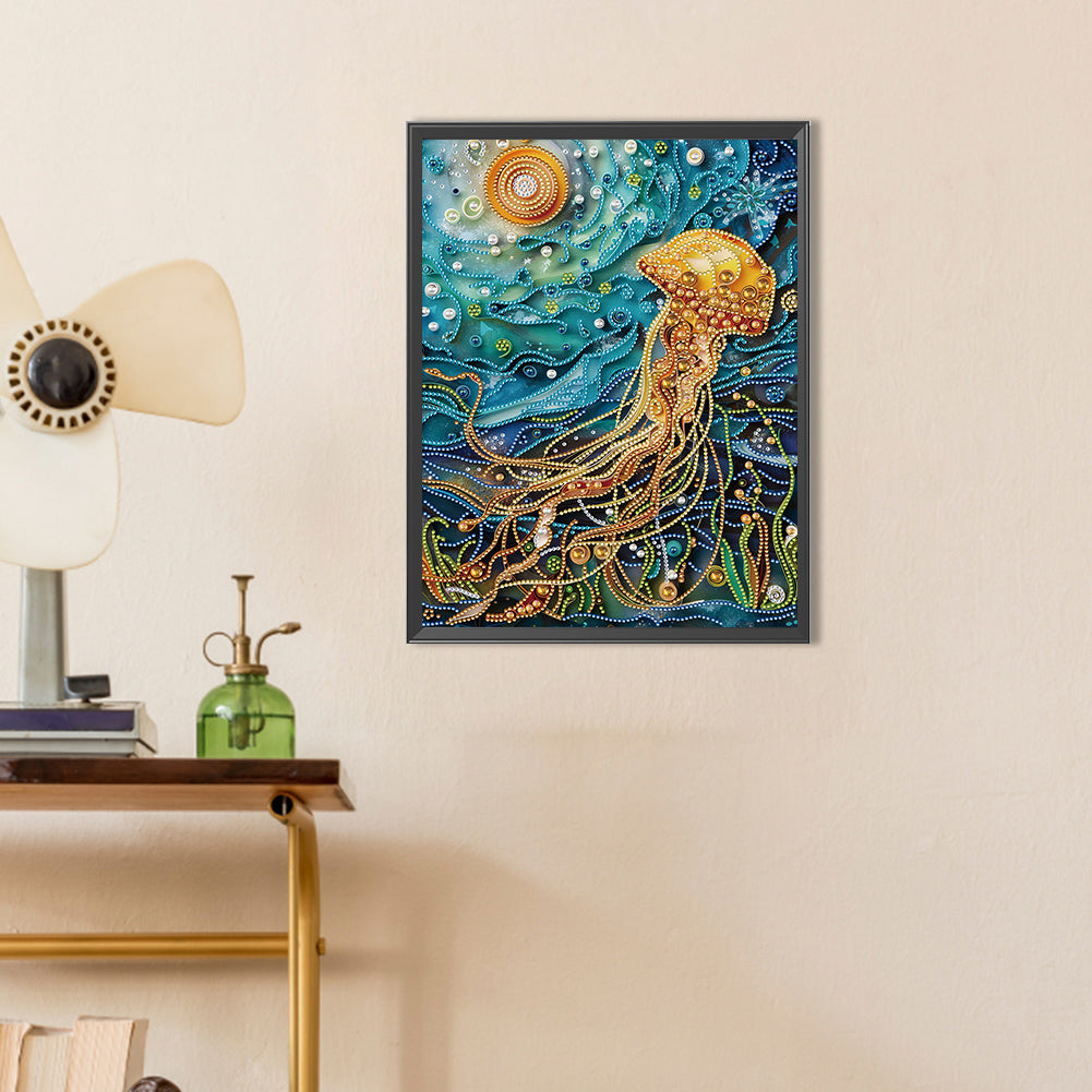 Sea Creatures Paper Quilling - Special Shaped Drill Diamond Painting 30*40CM