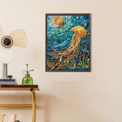 Sea Creatures Paper Quilling - Special Shaped Drill Diamond Painting 30*40CM