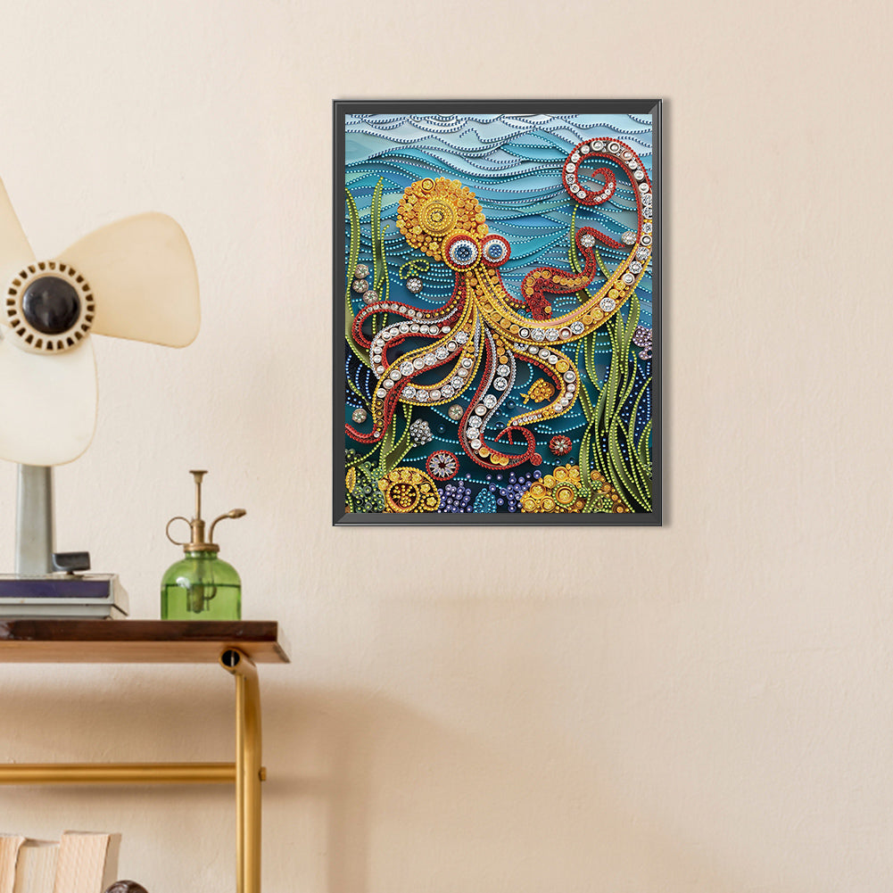 Sea Creatures Paper Quilling - Special Shaped Drill Diamond Painting 30*40CM