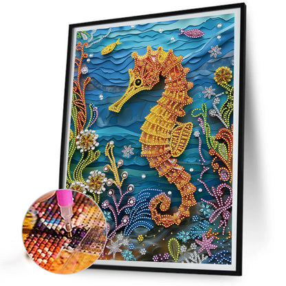 Sea Creatures Paper Quilling - Special Shaped Drill Diamond Painting 30*40CM