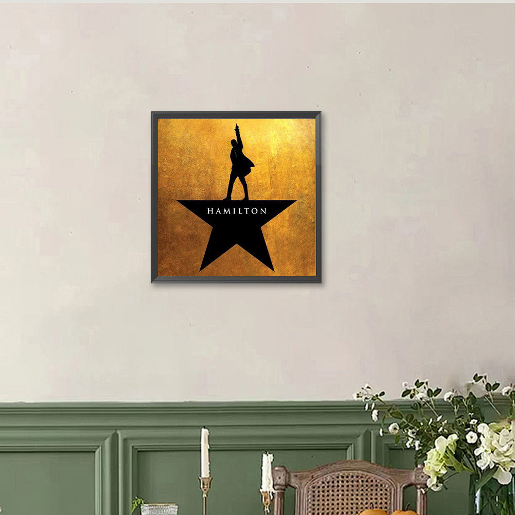 Hamilton Musical - Full Round Drill Diamond Painting 40*40CM