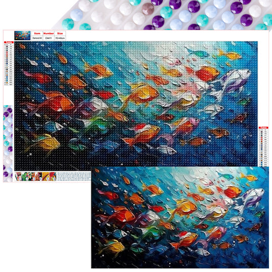 Fish - Full Round Drill Diamond Painting 70*40CM
