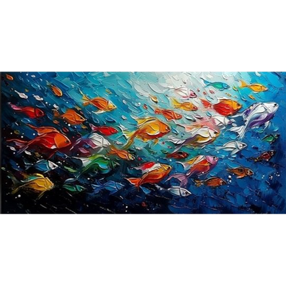 Fish - Full Round Drill Diamond Painting 70*40CM