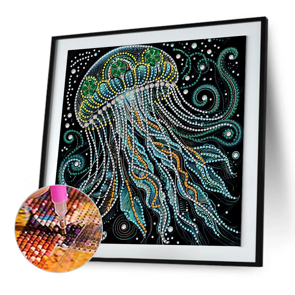 Marine Animals Jellyfish - Special Shaped Drill Diamond Painting 30*30CM