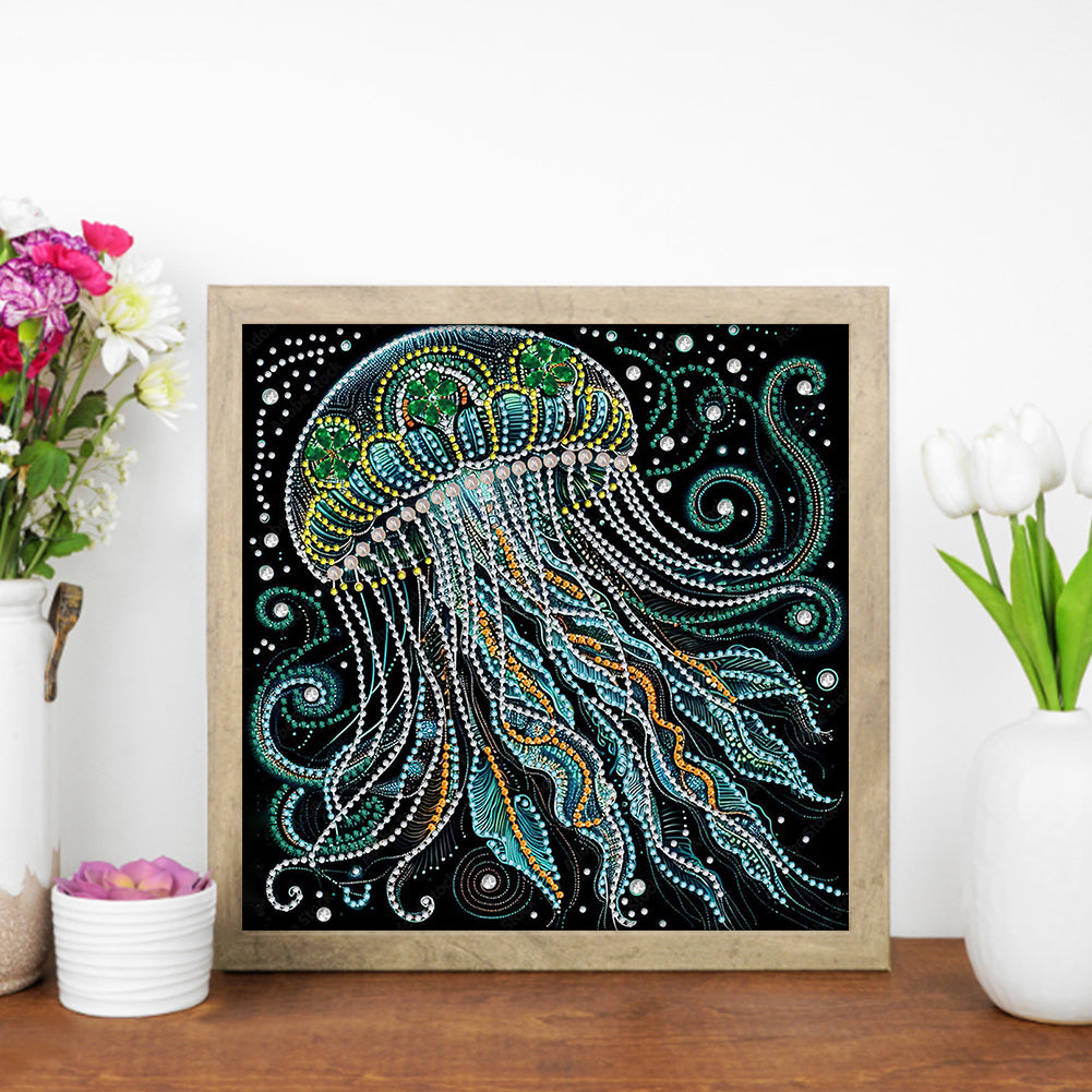 Marine Animals Jellyfish - Special Shaped Drill Diamond Painting 30*30CM