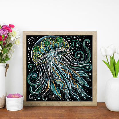 Marine Animals Jellyfish - Special Shaped Drill Diamond Painting 30*30CM