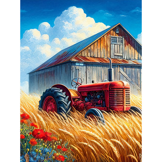 Field Harvester - Full Round Drill Diamond Painting 30*40CM