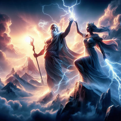 Zeus And Hera - Full Square Drill Diamond Painting 40*40CM