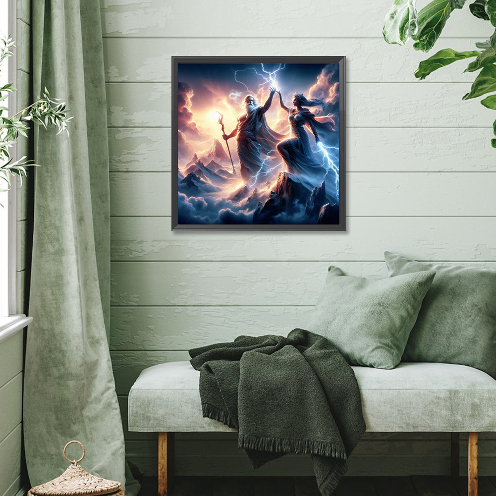 Zeus And Hera - Full Square Drill Diamond Painting 40*40CM