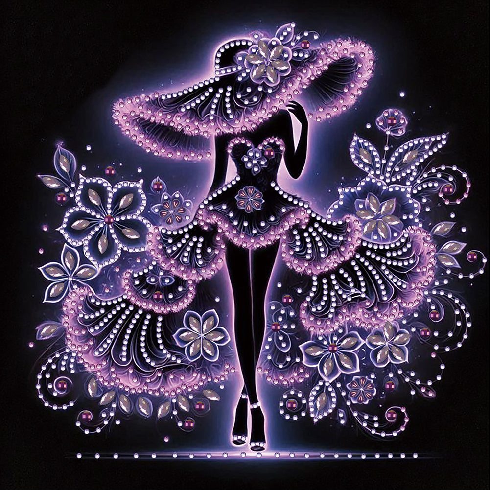 Elegant Lady - Special Shaped Drill Diamond Painting 30*30CM