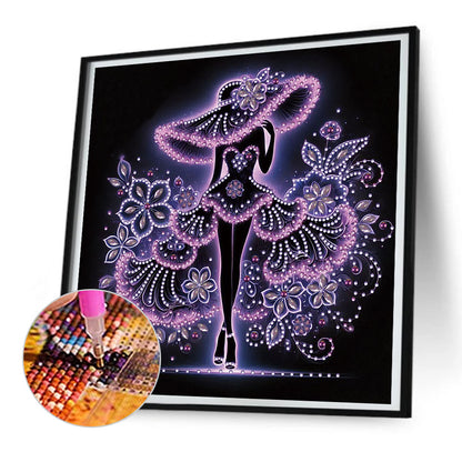 Elegant Lady - Special Shaped Drill Diamond Painting 30*30CM