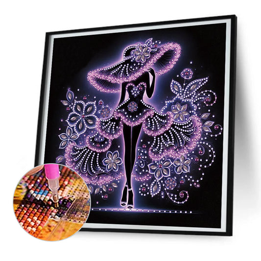 Elegant Lady - Special Shaped Drill Diamond Painting 30*30CM