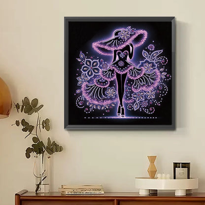 Elegant Lady - Special Shaped Drill Diamond Painting 30*30CM