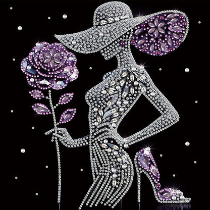 Elegant Lady - Special Shaped Drill Diamond Painting 30*30CM