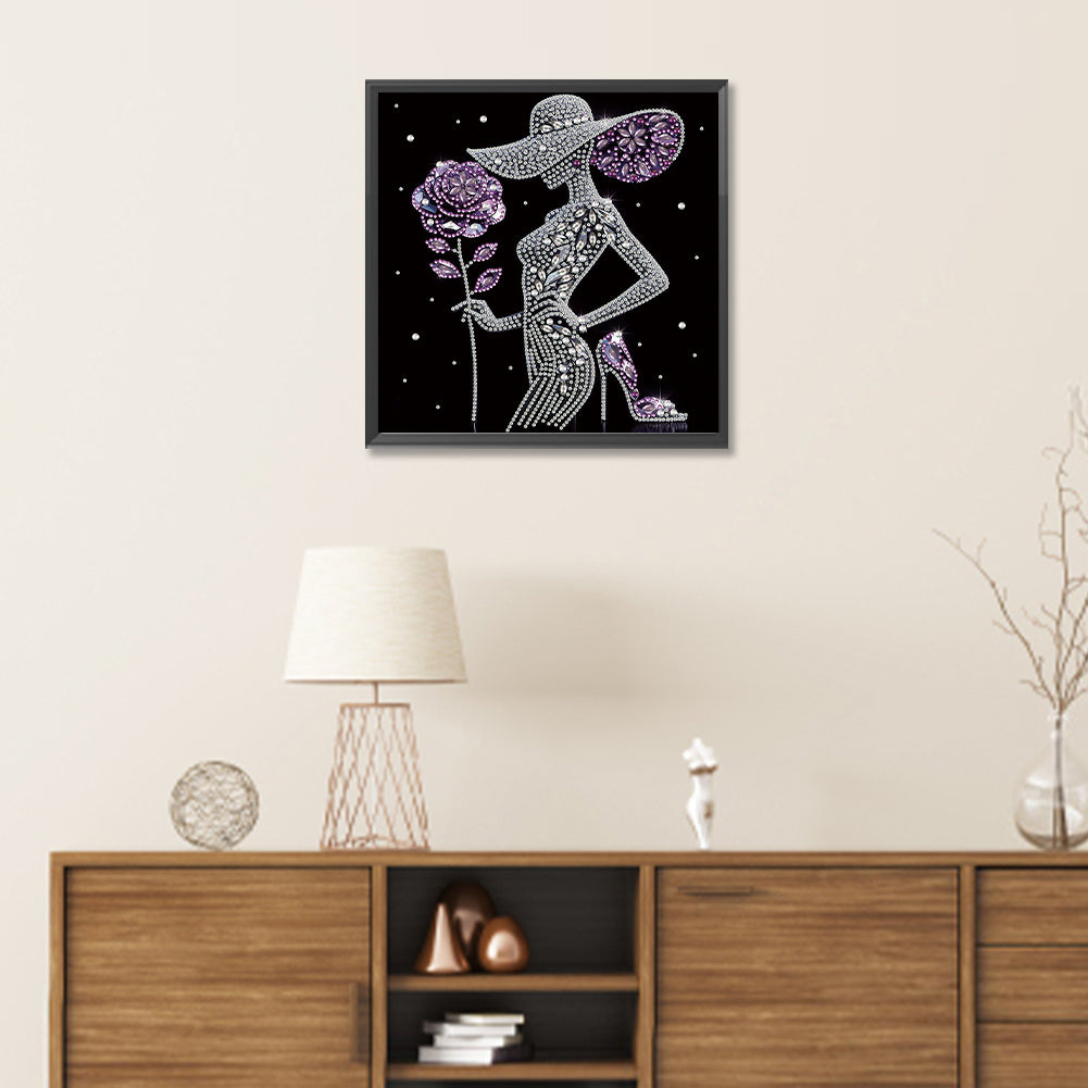Elegant Lady - Special Shaped Drill Diamond Painting 30*30CM