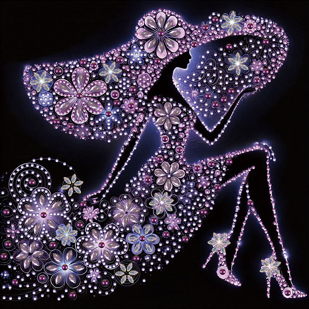 Elegant Lady - Special Shaped Drill Diamond Painting 30*30CM